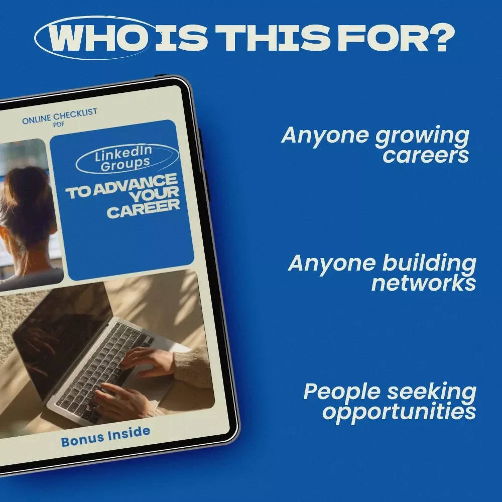 LinkedIn Groups to Advance Your Career Checklist – How to Use LinkedIn Groups for Career Growth, Networking Strategy, Job Search Planner, Professional Development Digital Download