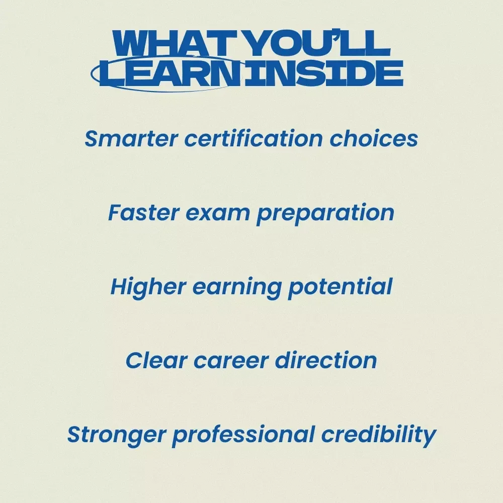 Best Certifications to Unlock New Opportunities | Best Certifications for Career Advancement Guide | Career Growth eBook, Professional Development Checklist, AI Certification Planner