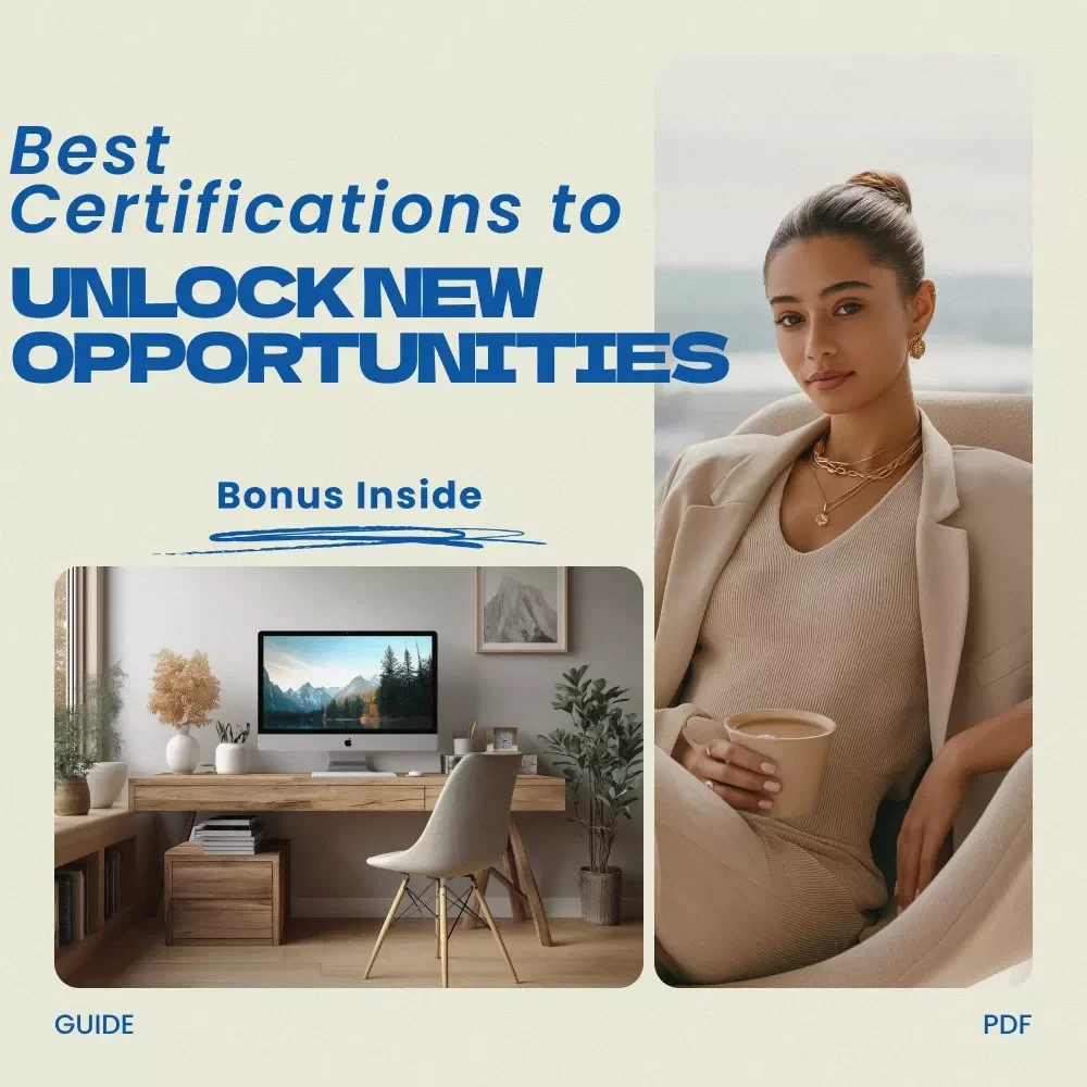 Best Certifications to Unlock New Opportunities | Best Certifications for Career Advancement Guide | Career Growth eBook, Professional Development Checklist, AI Certification Planner