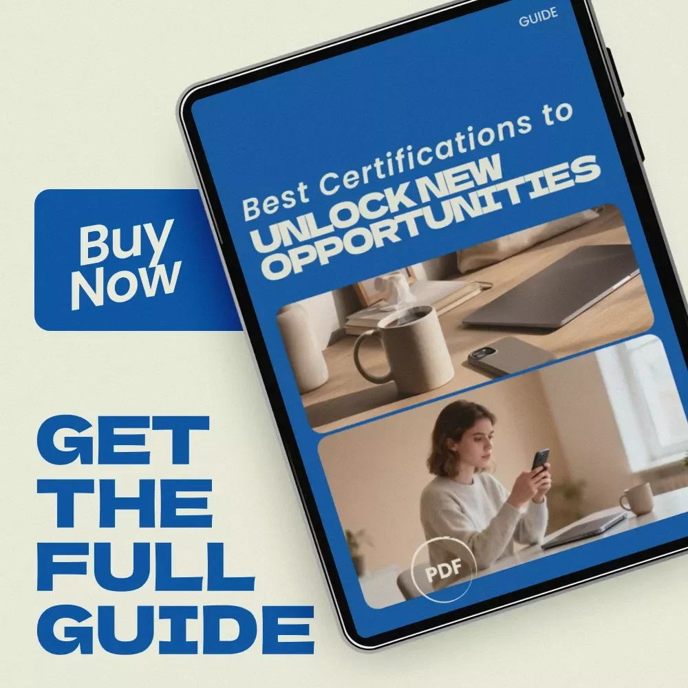 Best Certifications to Unlock New Opportunities | Best Certifications for Career Advancement Guide | Career Growth eBook, Professional Development Checklist, AI Certification Planner