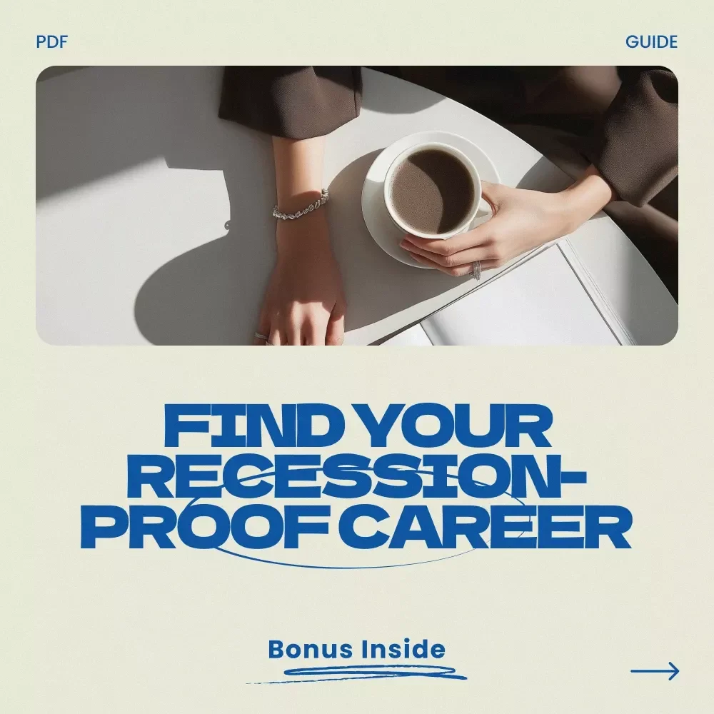 Find Your Recession-Proof Career Guide – Practical Steps on how to find a recession proof career, Career Stability Planner, Job Security Strategy eBook, Future-Proof Your Income