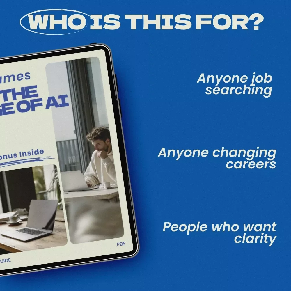 Resumes in the Age of AI | How to Use ChatGPT to Write a Resume Guide | Modern Job Search eBook | AI Resume Writing Checklist & Templates