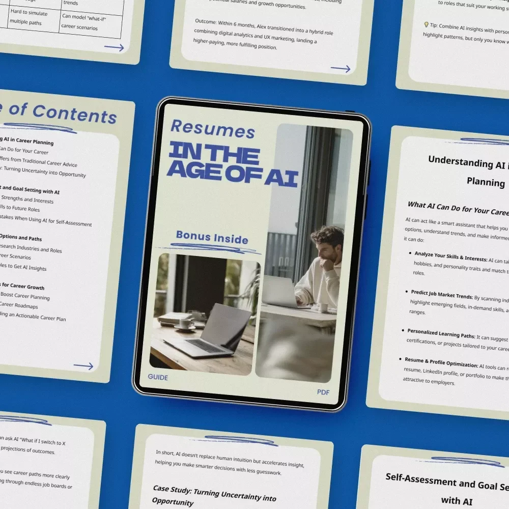 Resumes in the Age of AI | How to Use ChatGPT to Write a Resume Guide | Modern Job Search eBook | AI Resume Writing Checklist & Templates