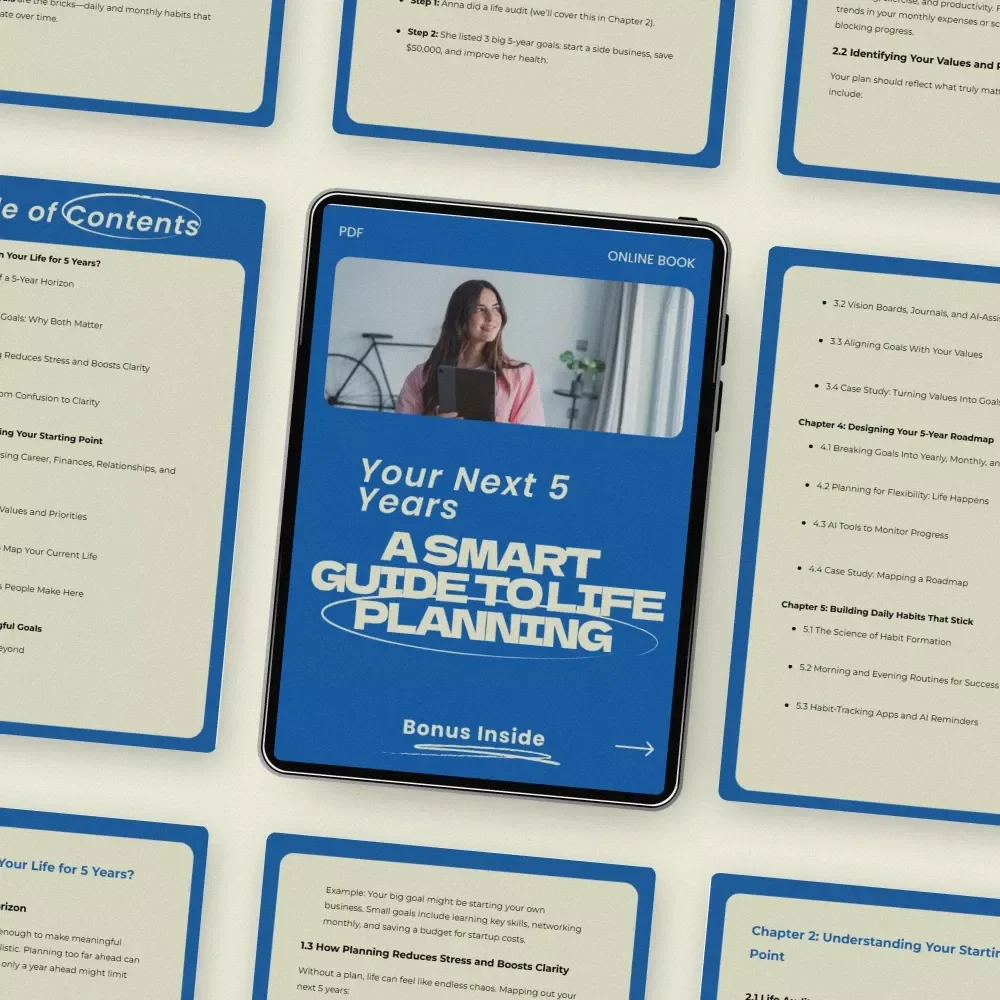 Your Next 5 Years: A Smart Guide to Life Planning — Practical eBook on how to plan your life for the next 5 years | 5-Year Goal Planner, Personal Growth Roadmap, Life Strategy Guide
