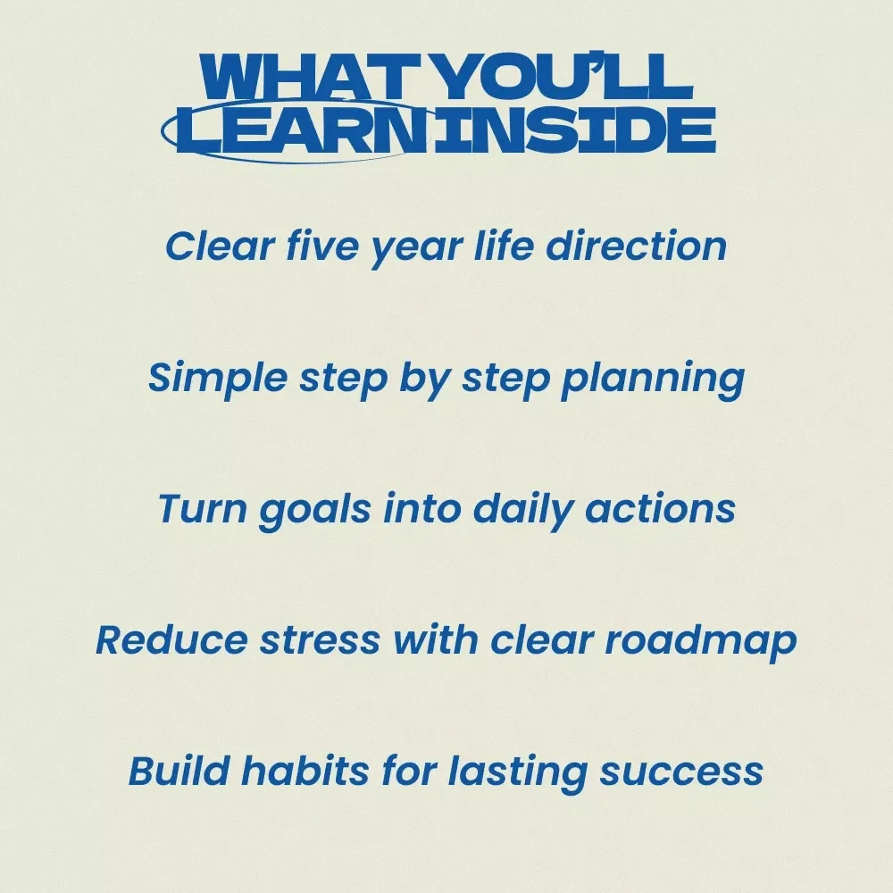 Your Next 5 Years: A Smart Guide to Life Planning — Practical eBook on how to plan your life for the next 5 years | 5-Year Goal Planner, Personal Growth Roadmap, Life Strategy Guide