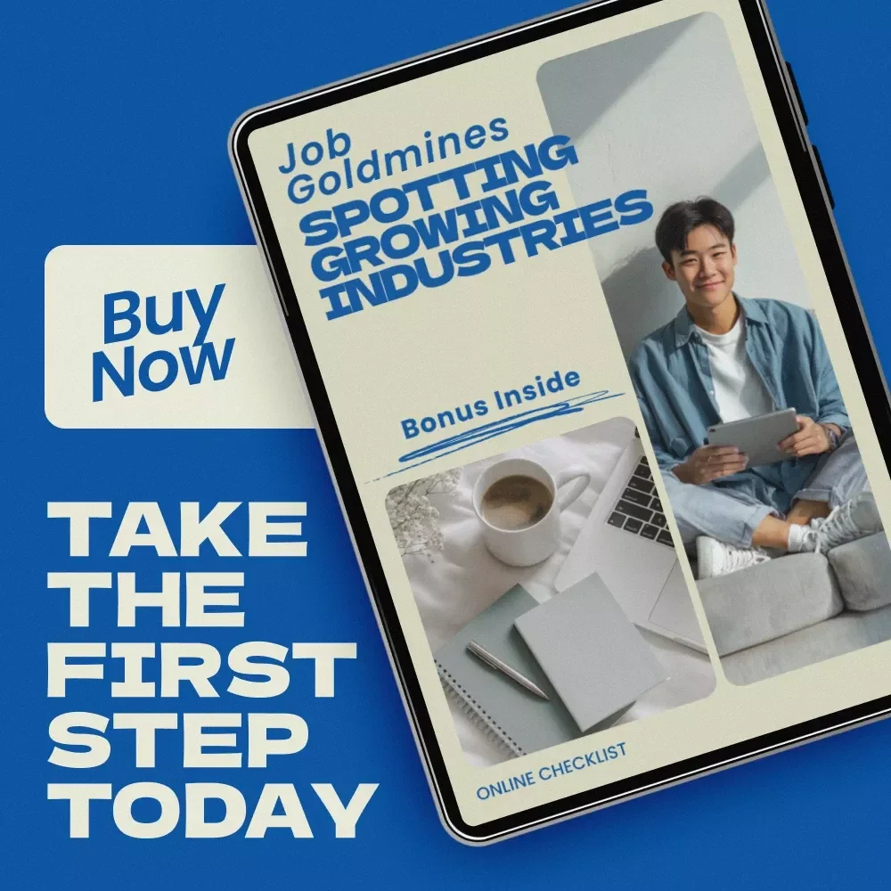 Job Goldmines: Spotting Growing Industries – Career Research Checklist for Job Seekers | how to research growing industries for jobs | Industry Trend Analysis Guide | Future Career Opportunities Digital Download
