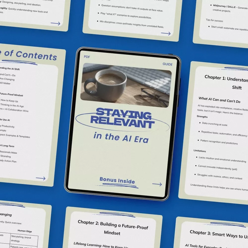 Staying Relevant in the AI Era Guide | How to Stay Relevant in the Age of AI Digital Download for Career Growth, Skills, and Future-Proof Success