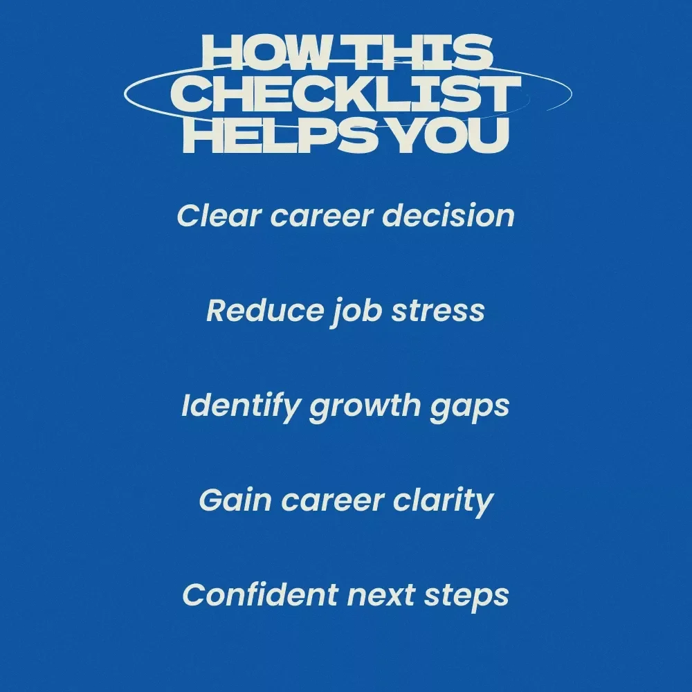 Your Go-or-Stay Decision Checklist: Career Reflection Worksheet to Help You Decide How to Know When to Stay or Leave a Company, Job Decision Guide & Workplace Clarity Tool