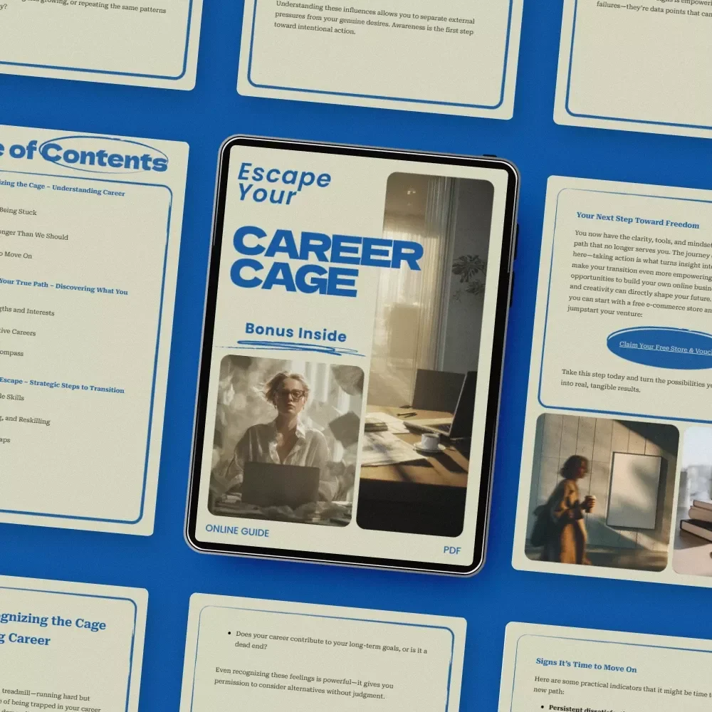Escape Your Career Cage – A Practical Guide on how to get off a career path you feel trapped in and Reclaim Your Direction, Purpose, and Professional Freedom
