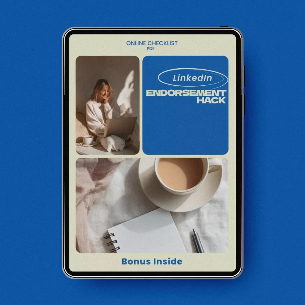 LinkedIn Endorsement Hack Checklist – How to Get Endorsed on LinkedIn, Personal Branding & Networking Growth Guide for Professionals, Career Visibility Digital Download