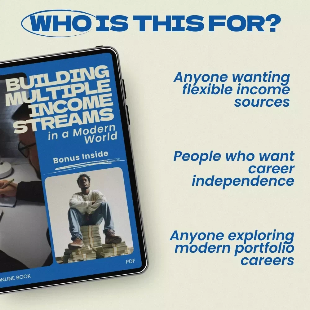 Building Multiple Income Streams in a Modern World, Portfolio Career Strategy eBook, Digital Download for Freelancers, Creators & Professionals
