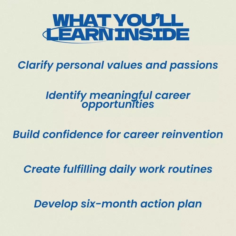 Finding Purpose and Passion in Your Work Later in Life – A Practical eBook Guide on how to find purpose in your work later in life, Career Reinvention, Second Act Planning, Meaningful Work Discovery, and Personal Fulfillment After 50