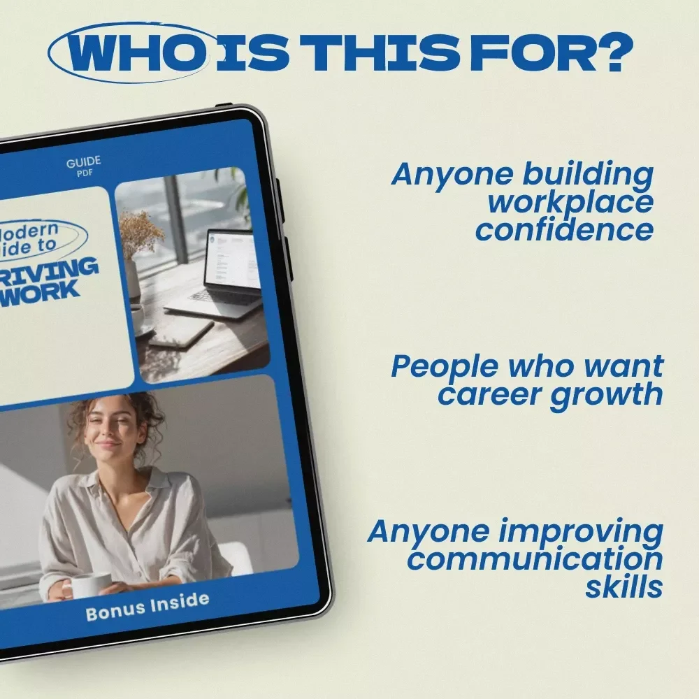 A Modern Guide to Thriving at Work | How to Build Confidence at Work, Career Growth eBook, Workplace Success Guide, Professional Development Download