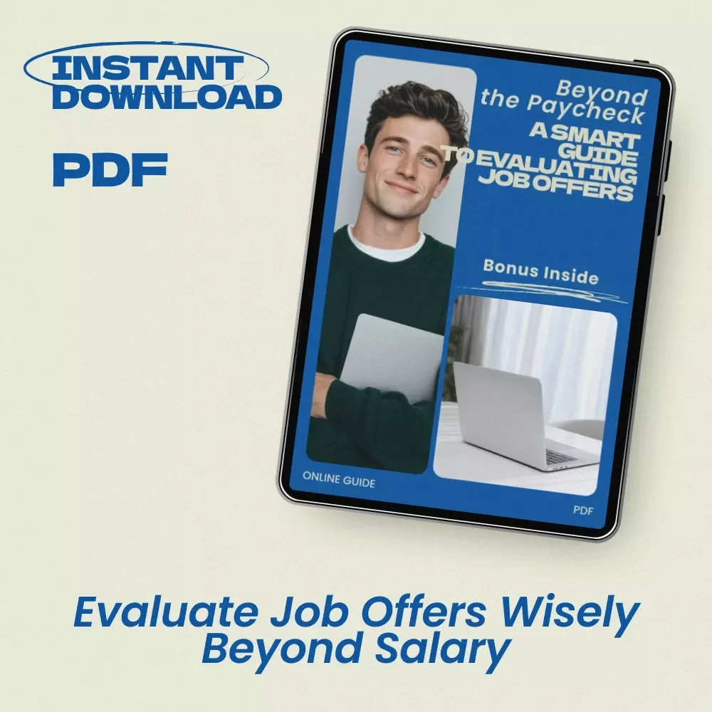Beyond the Paycheck: A Smart Guide to Evaluating Job Offers | Career Decision Guide & Checklist on how to evaluate a job offer beyond salary
