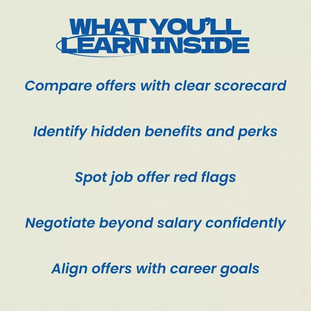 Beyond the Paycheck: A Smart Guide to Evaluating Job Offers | Career Decision Guide & Checklist on how to evaluate a job offer beyond salary