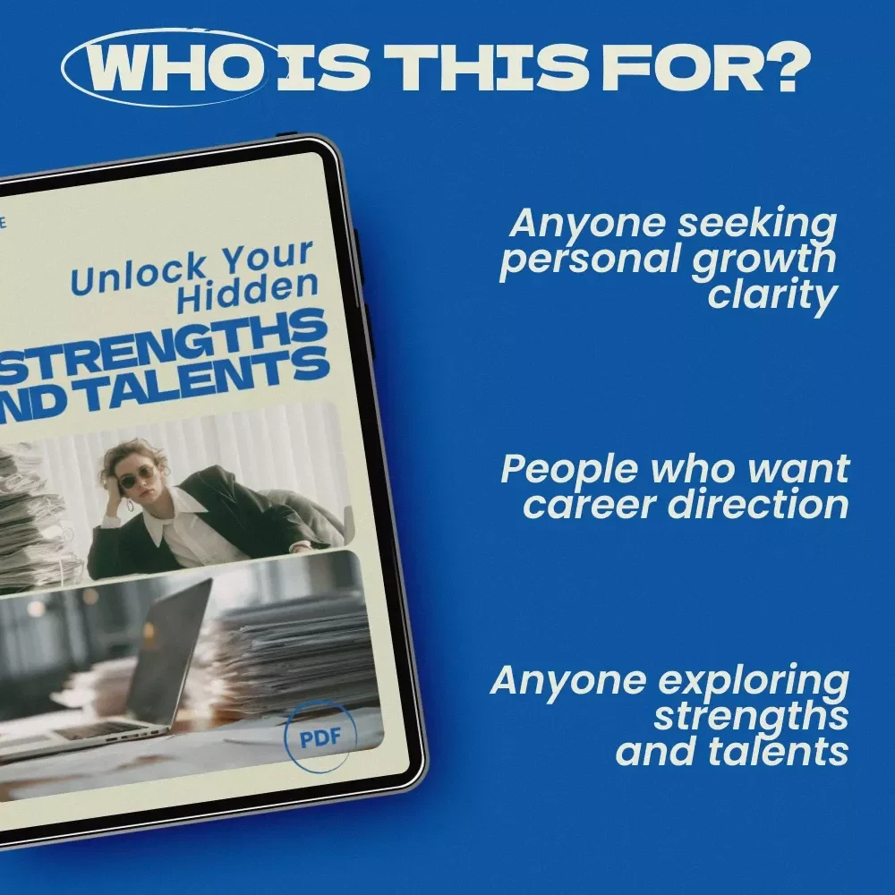 Unlock Your Hidden Strengths and Talents – A Practical Guide on how to discover your strengths and talents | Self-Discovery Workbook, Personal Growth eBook, Strengths Finder Guide