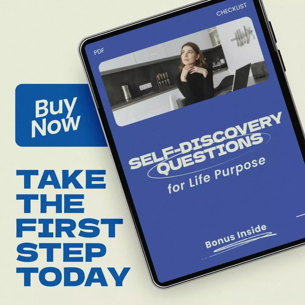 Self-Discovery Questions for Life Purpose Checklist | Guided Reflection Workbook for Clarity, Direction & Personal Growth | Printable Digital Download