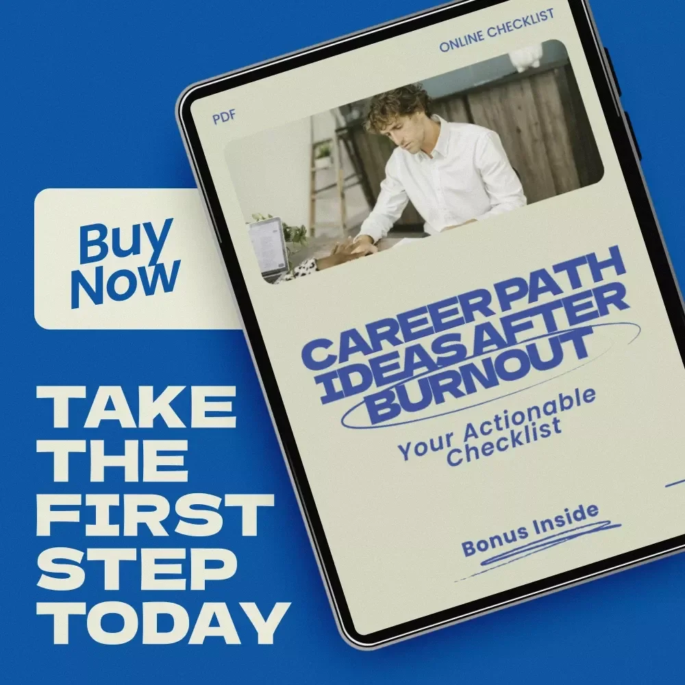 Career Path Ideas After Burnout Checklist – Digital Download Guide for Career Change, Work-Life Balance Planning, Career Reset Workbook, Career Path Ideas After Burnout