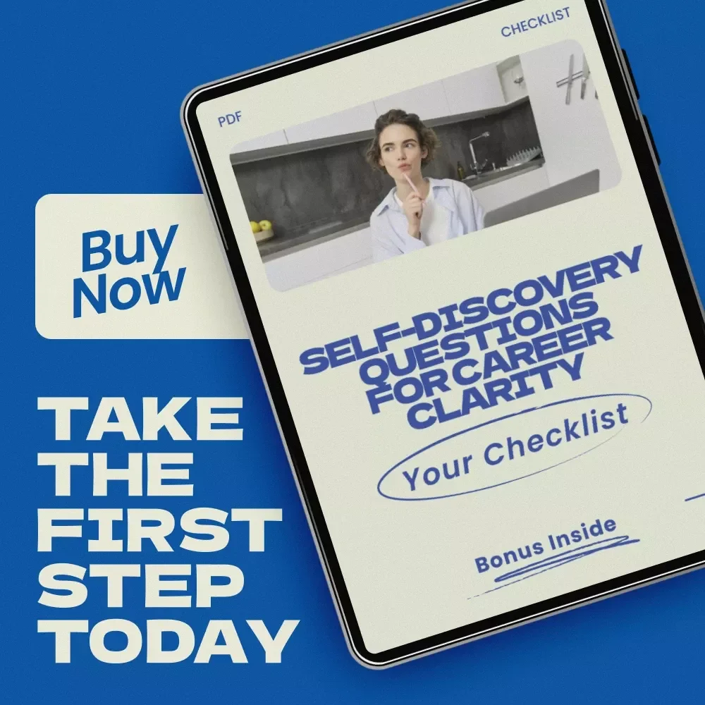 Self-Discovery Questions for Career Clarity Checklist | Printable Career Reflection Guide | Self discovery questions for career clarity Digital Download