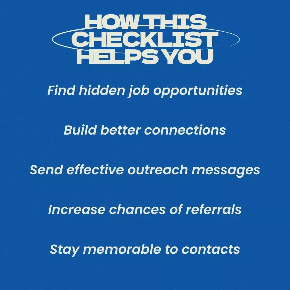 Your Referral Toolkit: Boost Career Opportunities – Job Referral Checklist & Guide on how to get referrals for jobs, Networking Strategy, Career Growth Digital Download