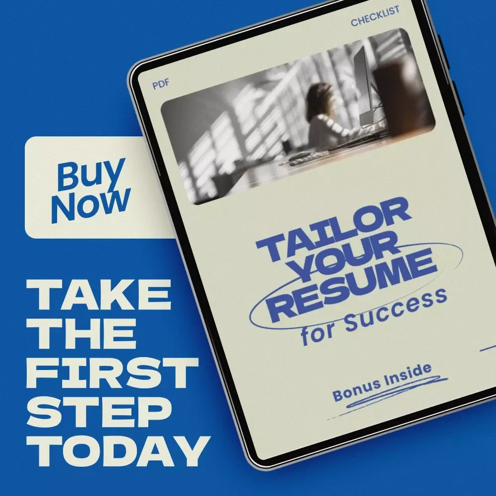 Tailor Your Resume for Success – How to Tailor Your Resume to a Specific Job Checklist for Job Seekers, ATS-Friendly Resume Guide, Career Boost Digital Download