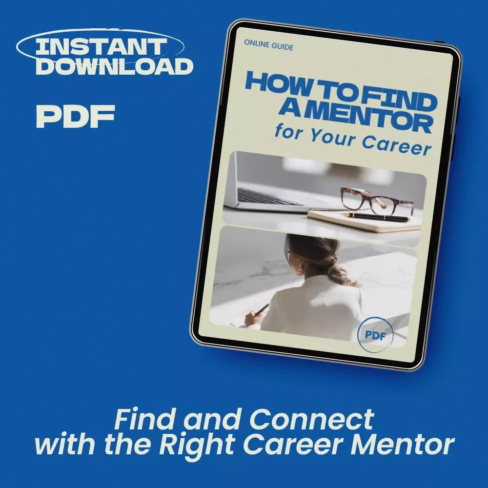How to Find a Mentor for Your Career – Career Growth Checklist & Professional Guide on how to find a mentor to guide your career path, Mentorship Planning Tool, Career Development Digital Download