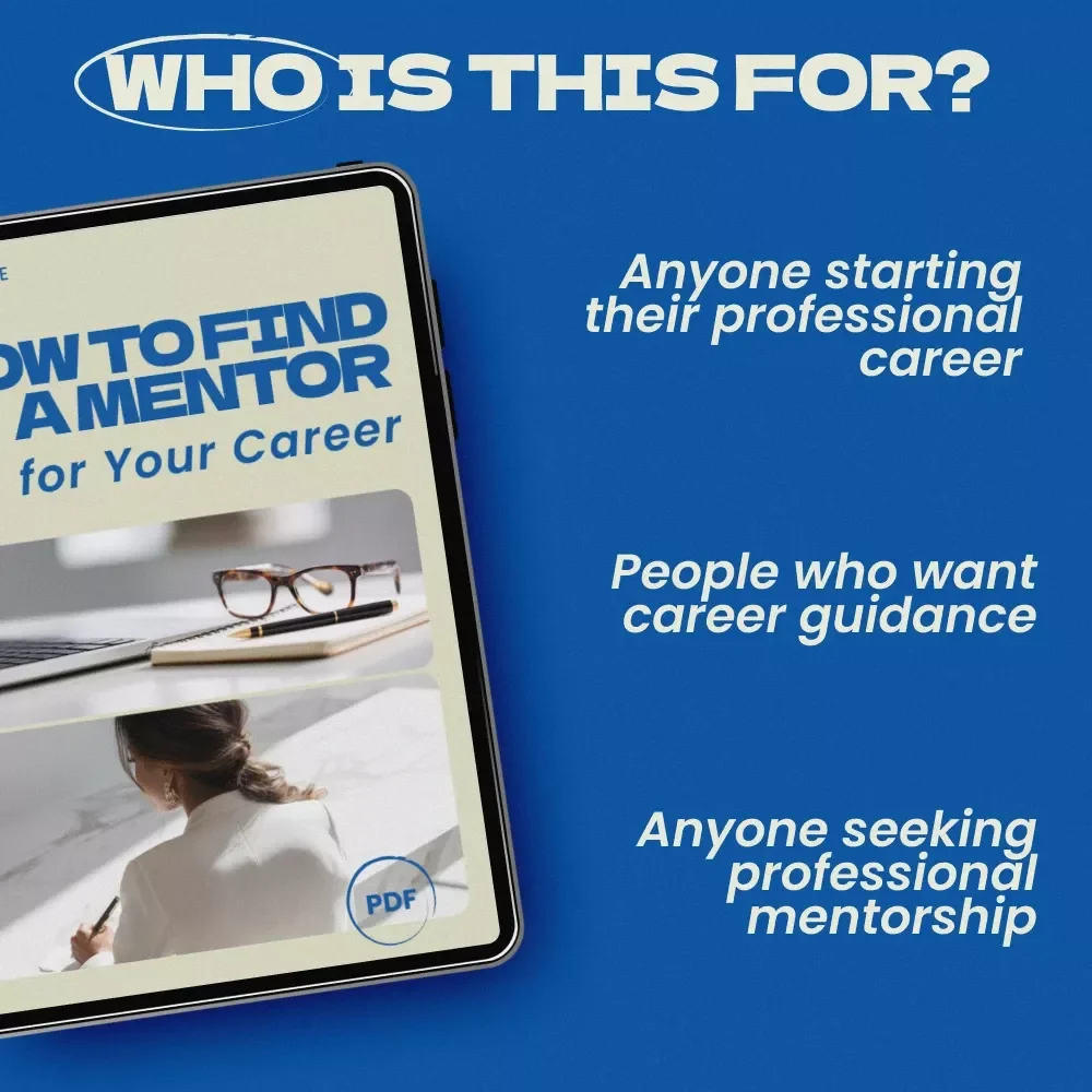 How to Find a Mentor for Your Career – Career Growth Checklist & Professional Guide on how to find a mentor to guide your career path, Mentorship Planning Tool, Career Development Digital Download