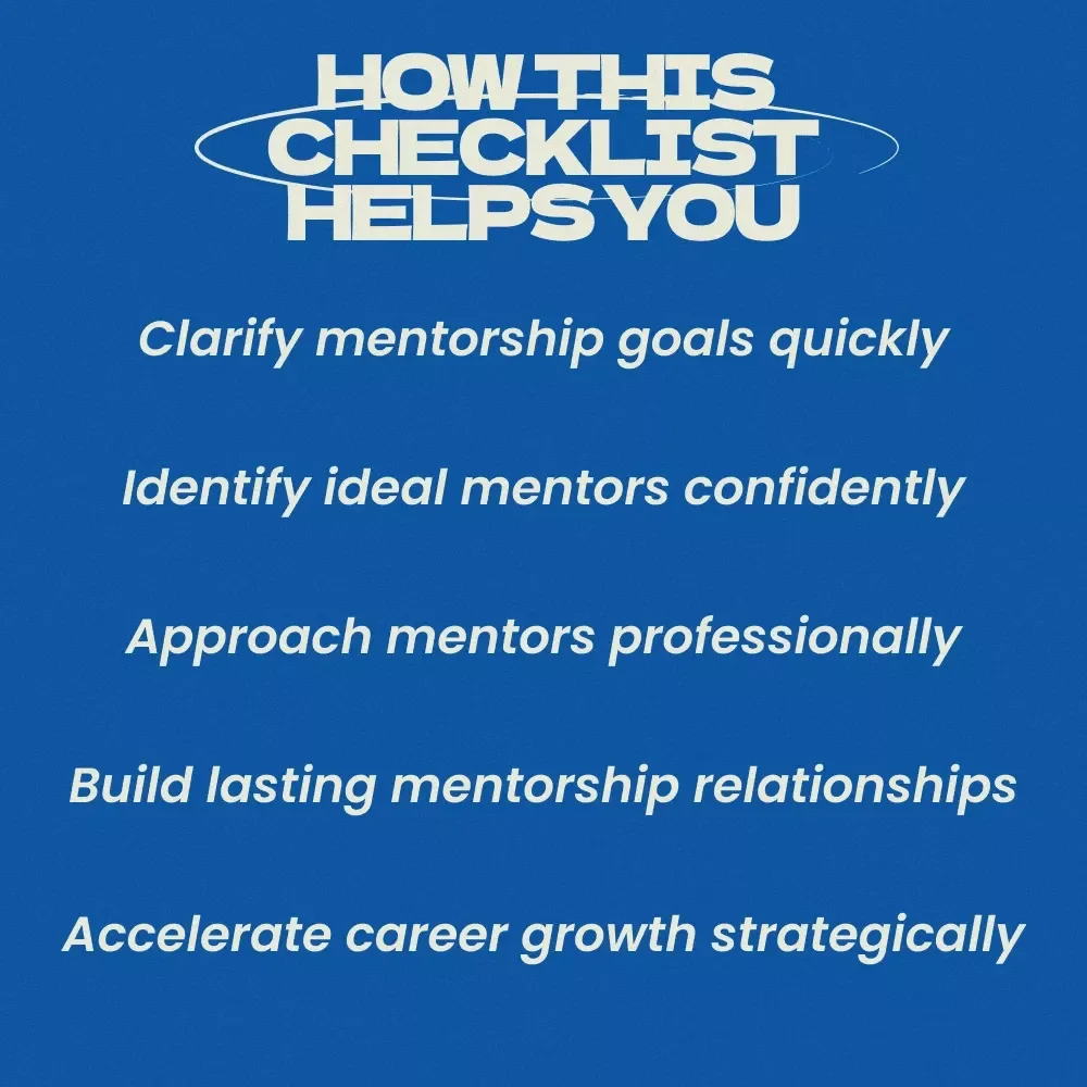 How to Find a Mentor for Your Career – Career Growth Checklist & Professional Guide on how to find a mentor to guide your career path, Mentorship Planning Tool, Career Development Digital Download