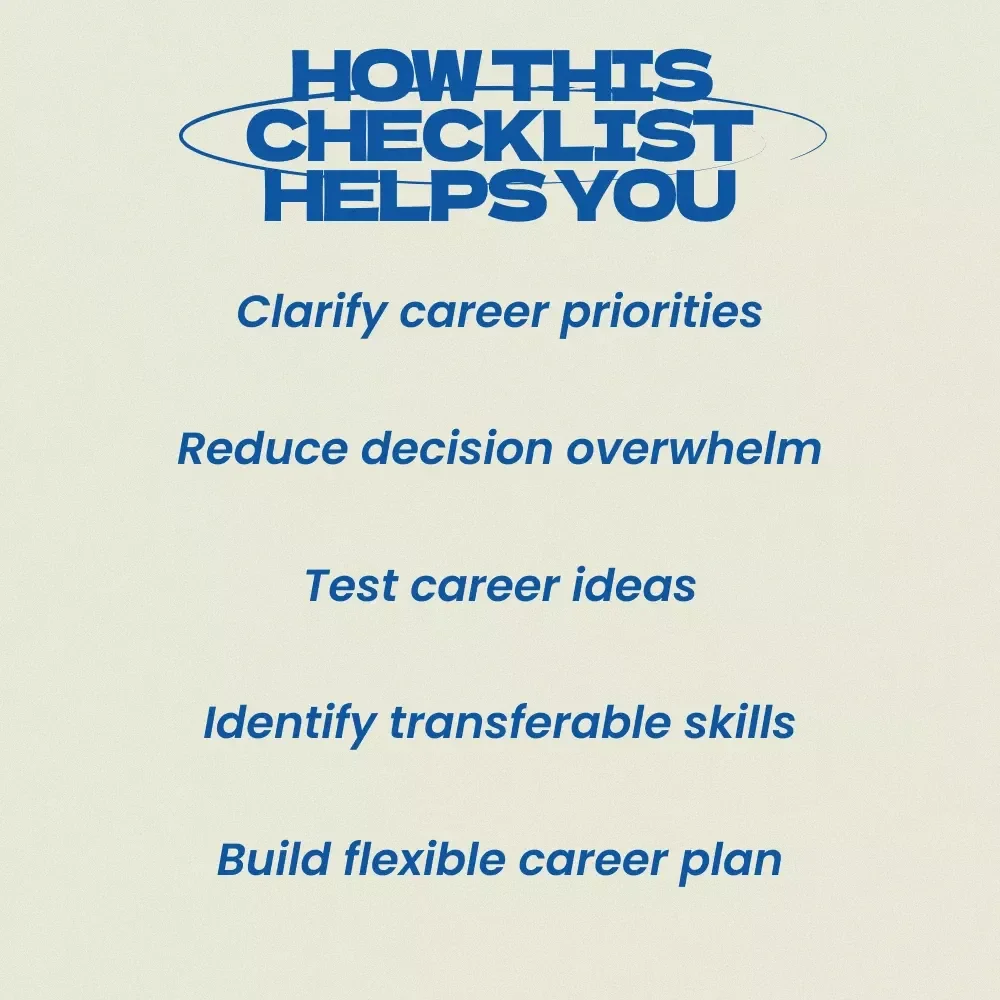 A Playbook for When You Can’t Pick Just One Career – Career Exploration Checklist | what to do when you have too many career interests | Multi-Passion Career Planning Digital Download