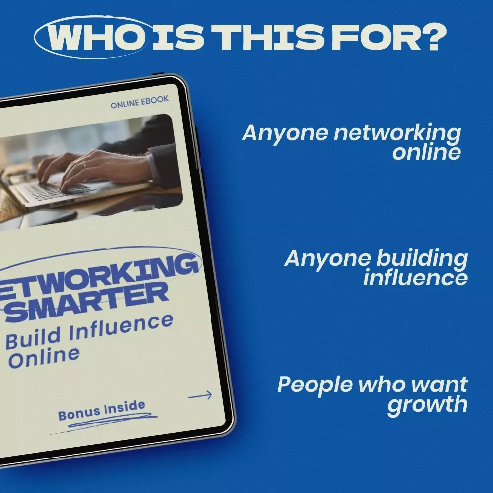 Networking Smarter: Build Influence Online – How to Network Online Effectively eBook, Digital Download Guide for Personal Branding, Outreach, and Online Relationship Building