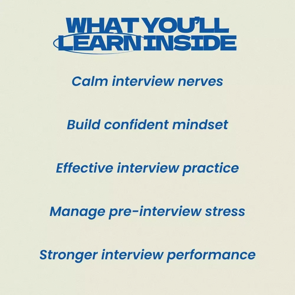 Steady and Confident: Your Pre-Interview Calm Toolkit – eBook Guide on how to calm nerves before an interview, Job Interview Anxiety Relief, Confidence & Mindset Preparation Digital Download