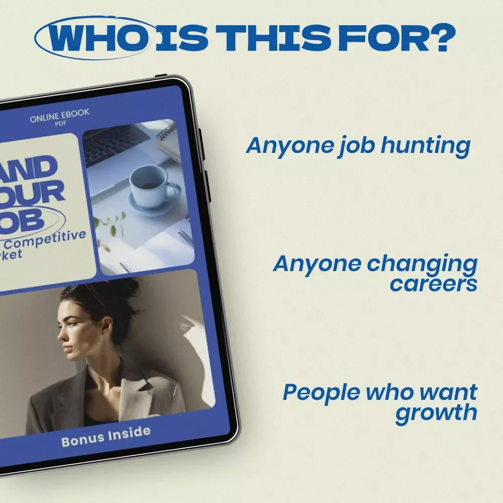 Land Your Job in a Competitive Market | eBook Guide on how to get hired in a competitive job market | Career Strategy Digital Download