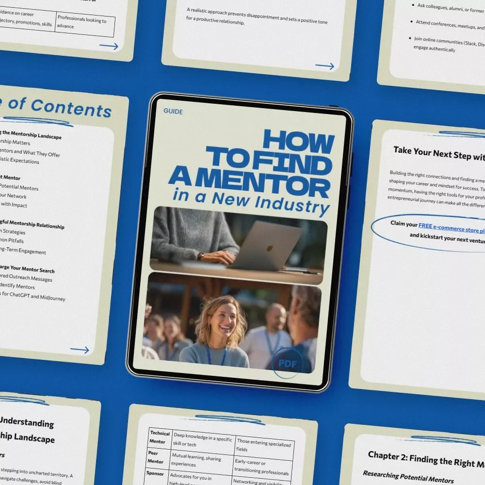 How to Find a Mentor in a New Industry – Step-by-Step Guide, Career Growth eBook, Networking Strategy Toolkit, Professional Development Download, how to find a mentor in a new industry