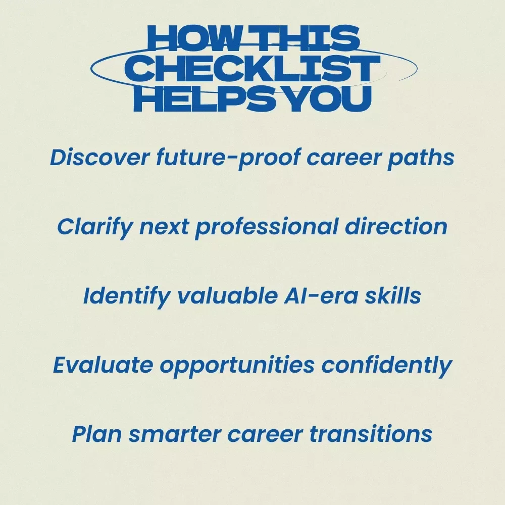 Career Change Ideas in the AI Era – Practical Checklist for Future-Proof Careers, Digital Download Career Planning Guide, Smart Career Change Ideas in the AI Era Resource