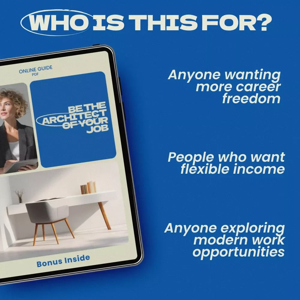 Be the Architect of Your Job — A Practical Guide on how to create your own job, Build Income From Your Skills, and Design a Self-Created Career in the New World of Work