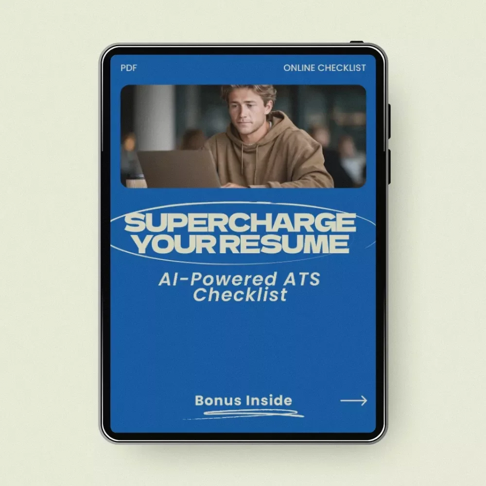 Supercharge Your Resume: AI-Powered ATS Checklist – How to Use AI to Optimize Your Resume for ATS | Job Search Guide, Resume Optimization Toolkit, Digital Download Career Resource