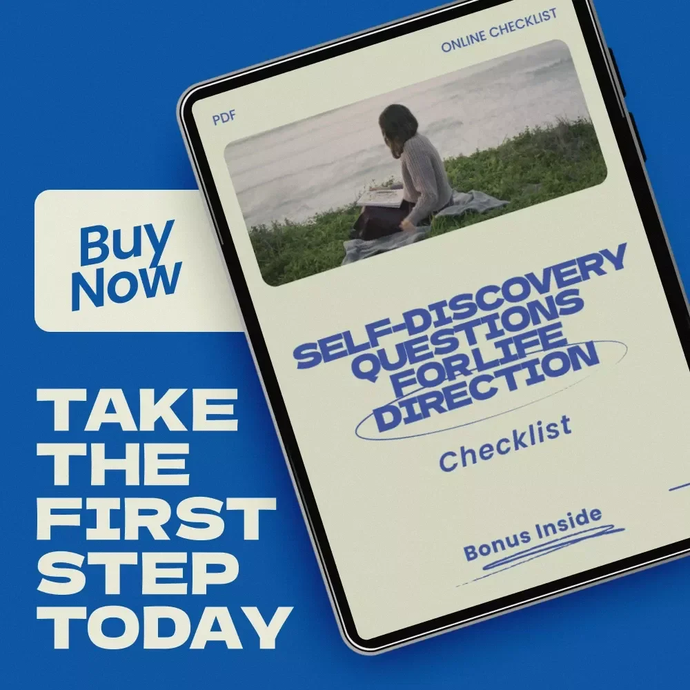 Self-Discovery Questions for Life Direction: A Checklist | Self Discovery Questions for Life Direction Printable PDF, Personal Growth Reflection Workbook, Life Purpose Journal Prompt Checklist