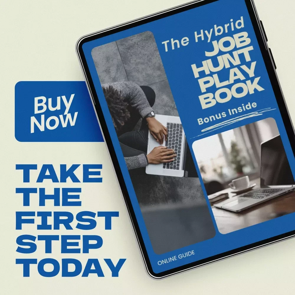 The Hybrid Job Hunt Playbook: Checklist Guide for Professionals Learning how to find hybrid jobs, Hybrid Career Search Planner, Remote + Office Work Strategy