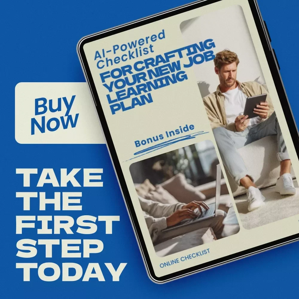 AI-Powered Checklist for Crafting Your New Job Learning Plan | How to Use AI to Build a Learning Plan for a New Job | Career Growth Digital Checklist