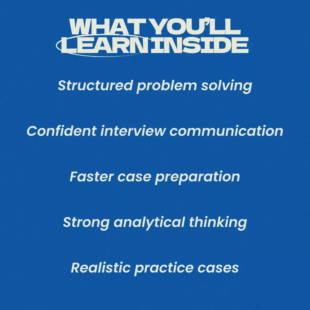 Your Step-by-Step Guide to Mastering Case Interviews | How to Prepare for a Case Interview Consulting Prep Guide, Strategy Frameworks, Mock Case Practice, Interview Success Digital Download
