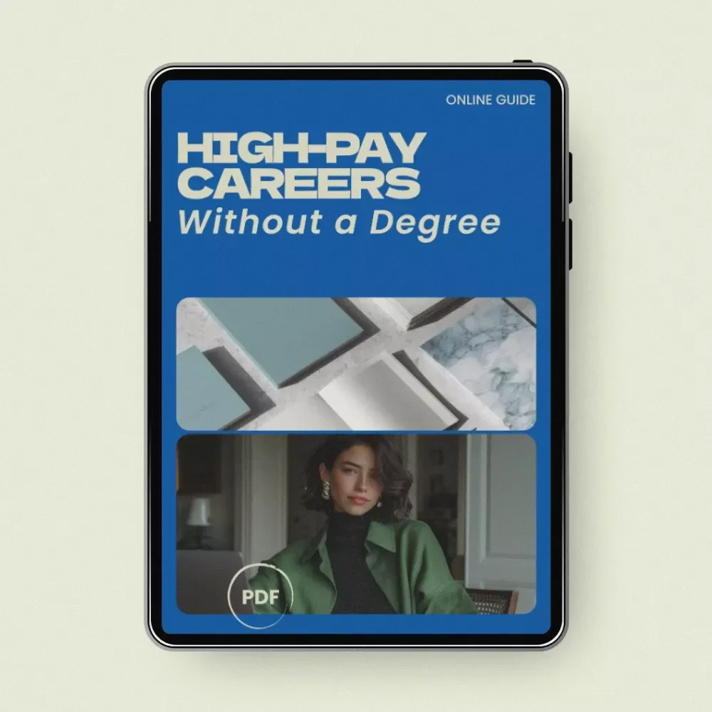 High-Pay Careers Without a Degree Guide | Discover the highest paying jobs that don't require a degree, Skills-Based Careers, Alternative Career Paths, Digital Download Career Guide