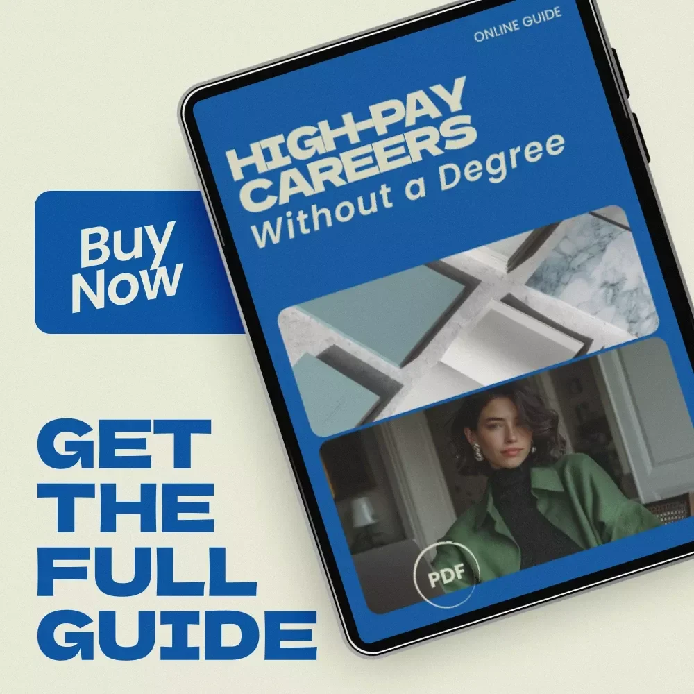 High-Pay Careers Without a Degree Guide | Discover the highest paying jobs that don't require a degree, Skills-Based Careers, Alternative Career Paths, Digital Download Career Guide