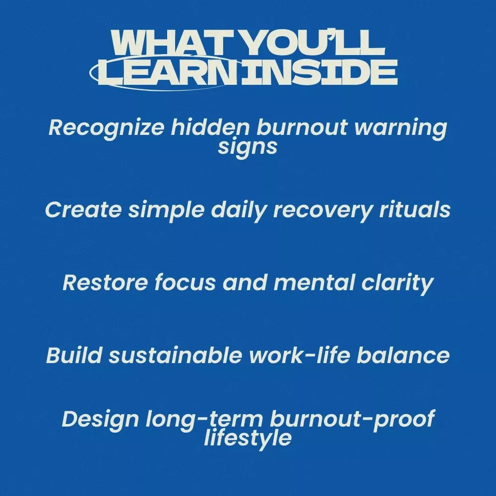 Reset & Reignite: Your Life After Burnout – Powerful Guide for a Complete Life Reset After Burnout, Recovery Workbook, Energy Rebuild Plan & Sustainable Productivity Blueprint