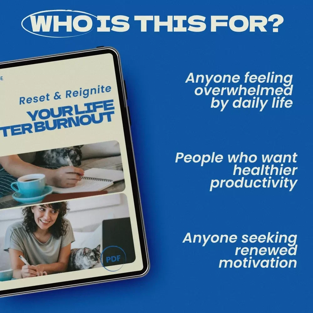 Reset & Reignite: Your Life After Burnout – Powerful Guide for a Complete Life Reset After Burnout, Recovery Workbook, Energy Rebuild Plan & Sustainable Productivity Blueprint