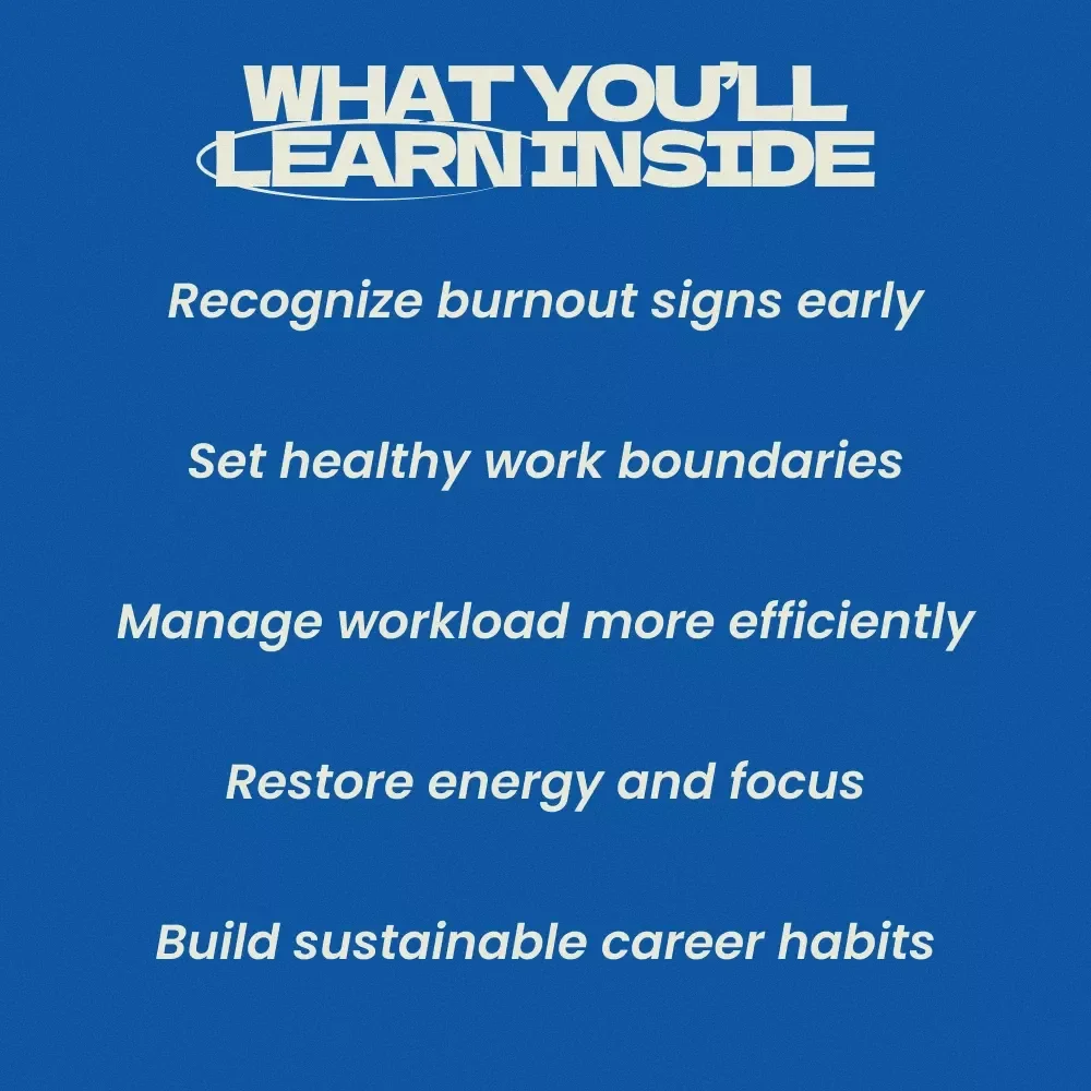 Modern Guide to Avoiding Career Burnout | Practical Guide on how to avoid burnout in your career | Work-Life Balance, Productivity, Energy Management Digital Download