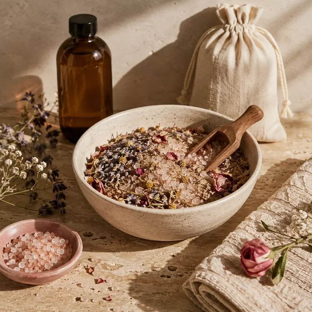 Herbal Bath Blend Starter Steps