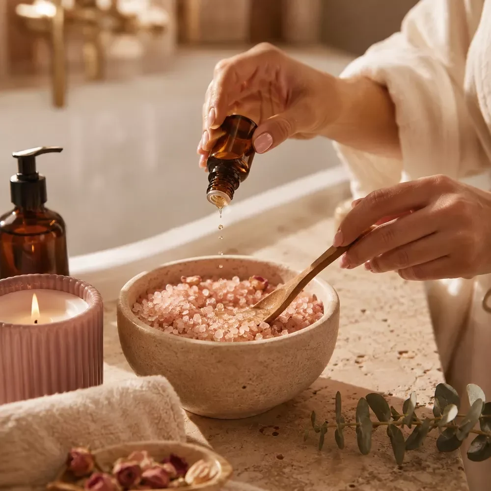 Aromatherapy Bath Prep Steps