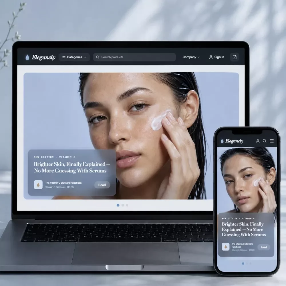 Beauty & Skincare Niche Online Business Asset Pack