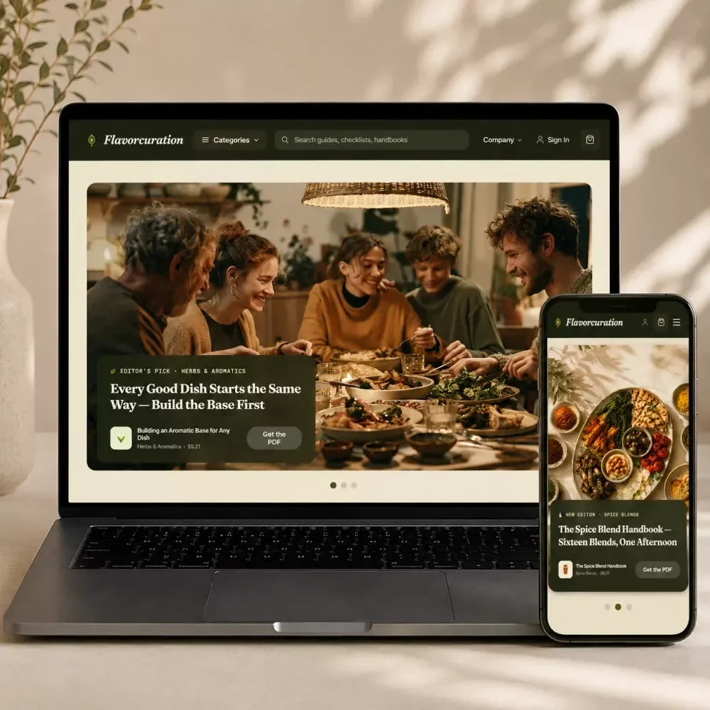 Online Business Asset Pack for Food & Cooking Niche
