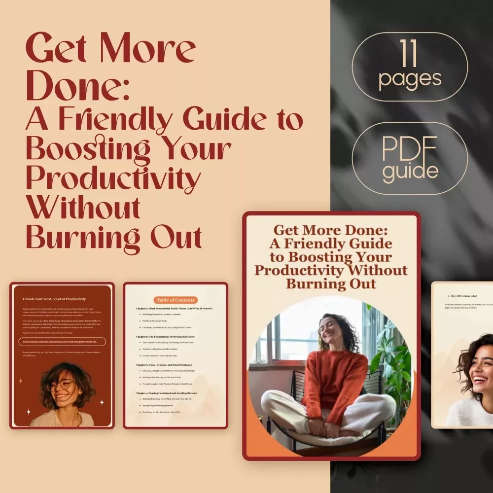 Get More Done: A Friendly Guide to Boosting Your Productivity Without Burning Out | Digital eBook Guide for How Be More Productive, Time Management & Burnout-Free Focus — video